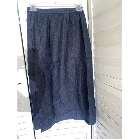 AUSTIN REED Wool Midi Pencil Wiggle Skirt Fully Lined Dark Gray Sz Small USA - Picture 1 of 7